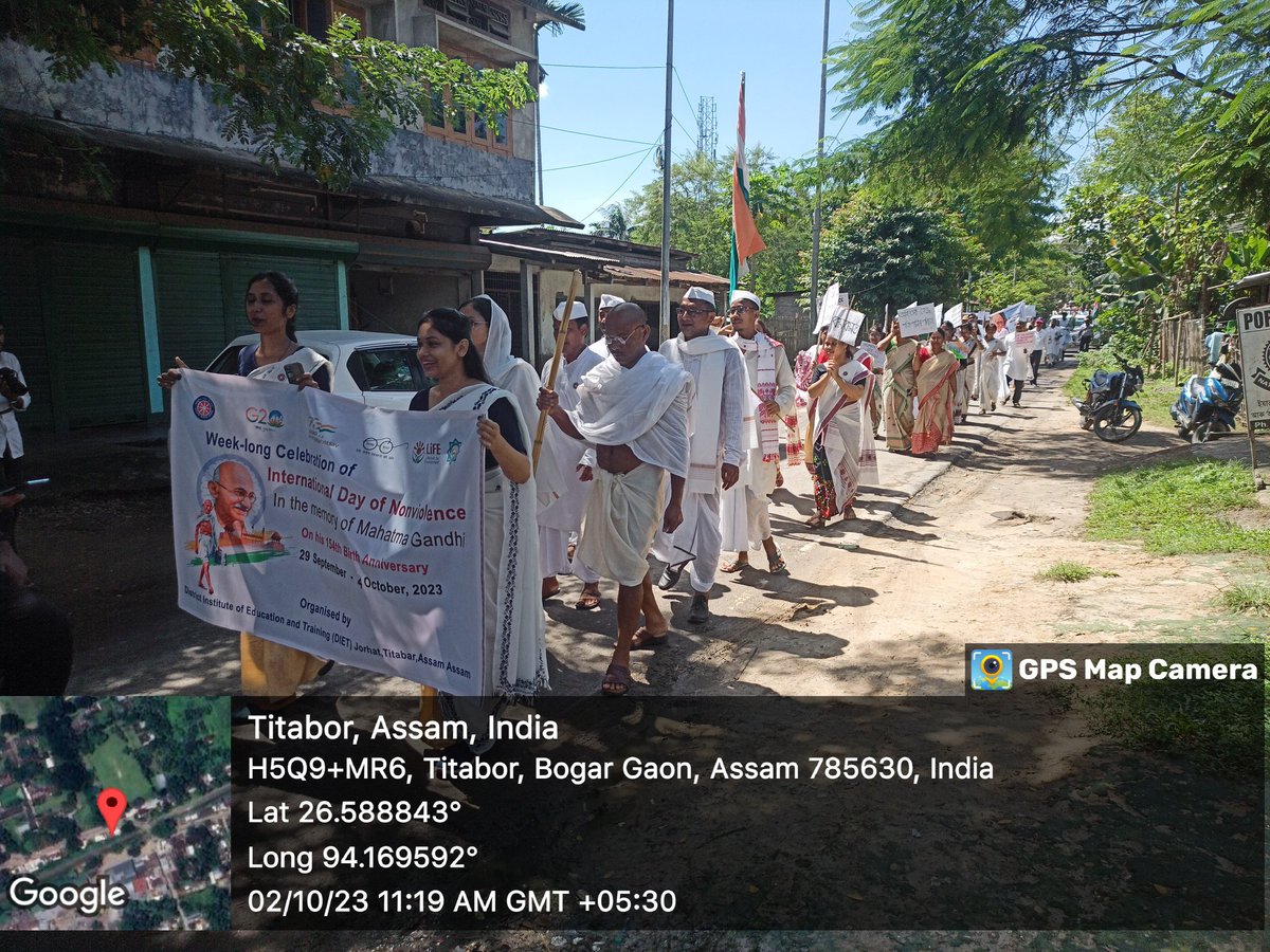 dietjorhat_'s tweet photo. Peace March on the occasion of Birth Anniversary of Mahatma Gandhi # International Day of Non Violence on 2nd oct,2023 @ncteDelhi @EduMinOfIndia @ncert @SCERT_Assam @Samagra_Assam @SCERT_Assam @CMOfficeAssam @ranojpeguassam https://t.co/ytj4tR9ylr