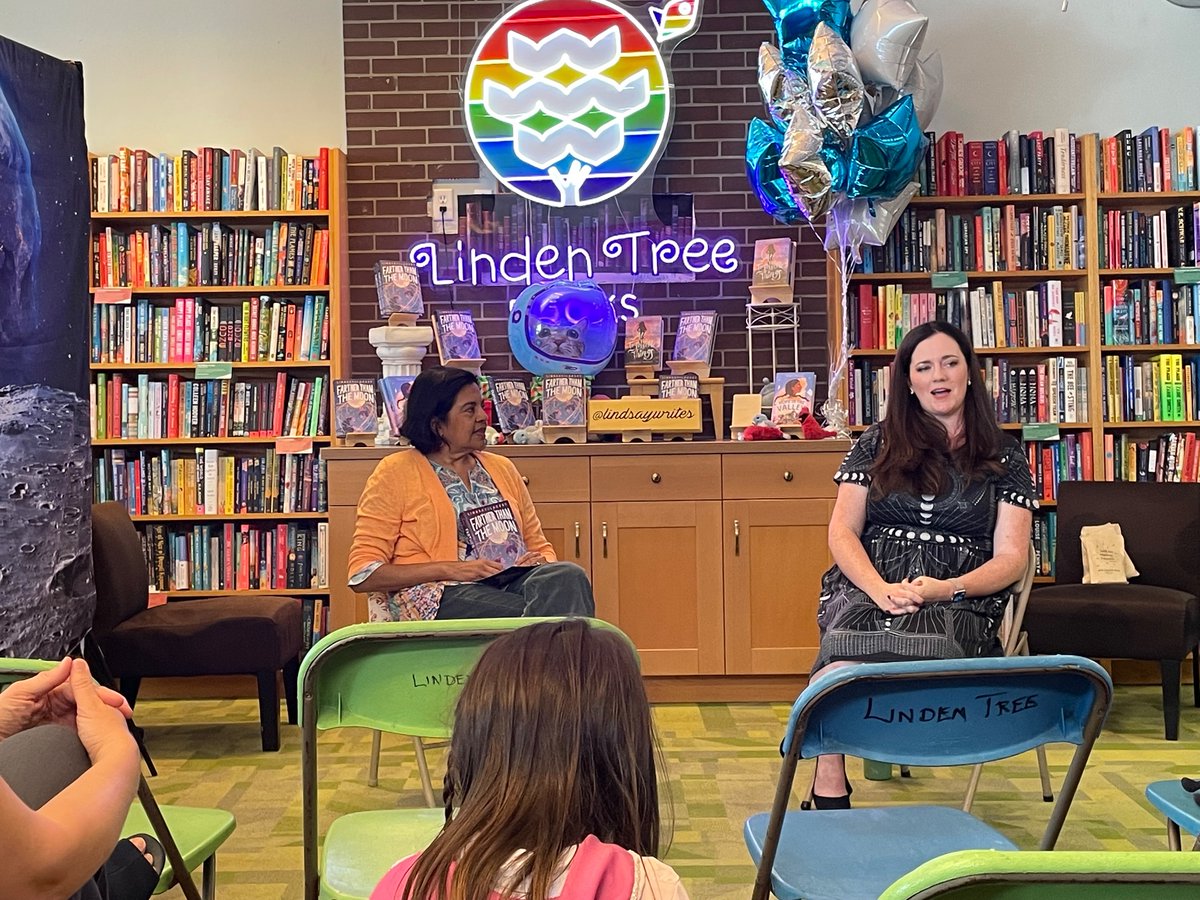 Had a blast at <a href="/LindsayWrites/">Lindsay Lackey</a>’ book event yesterday!!! FARTHER THAN THE MOON is beautiful and touching and I am thrilled it is out in the world!
