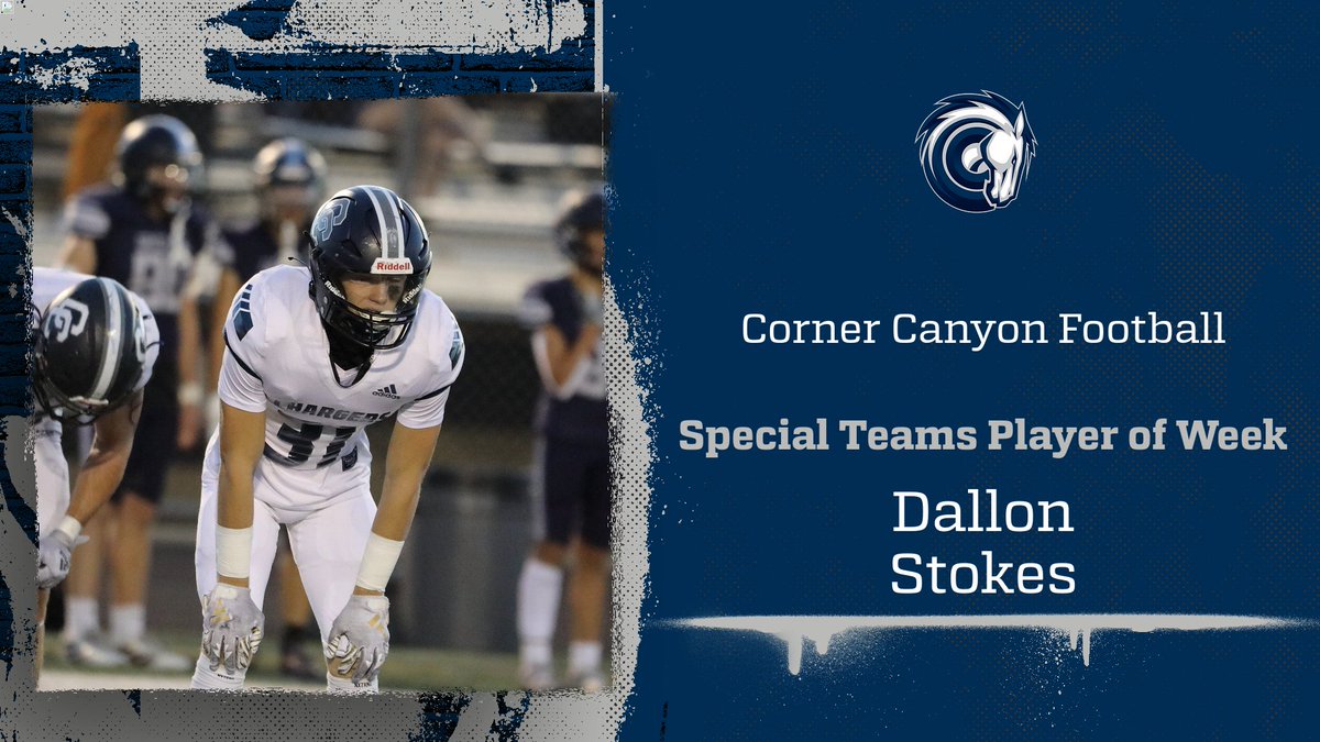 CCHSFOOTBALL_'s tweet image. Prime Time Performer: Junior @DallonStokes1 was all over the field making plays on special teams in CC's 49-7 win at Copper Hills. @HSFBamerica @mjfrecruits @kslsports @KjarEric @bcavi68 @coach_simi @bearcatbuhler24 @SCNext @KyleMorgan_XOS @MaxPreps @canyonsdistrict @TribPrepsEd