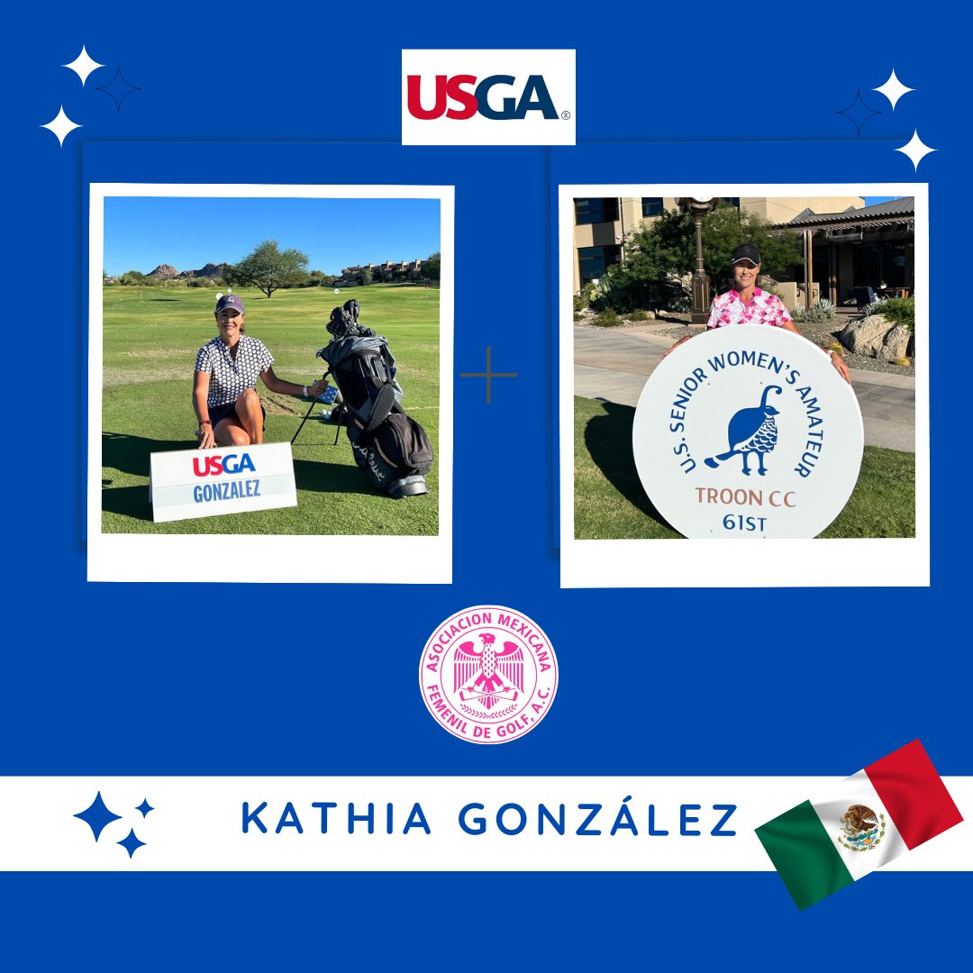 AMFGOLF's tweet image. Muchas felicidades Kathia Gonzalez Villarreal por pasar a la primera ronda de matches en el 61st. U.S. Senior Women´s Amateur. A romperla!!!!!! championships.usga.org/ussenior.../20…… #usga #golf #golffemenilamfg #somosgolf #orgullomexicano🏌️‍♀️🇲🇽 econe.mkt 📷