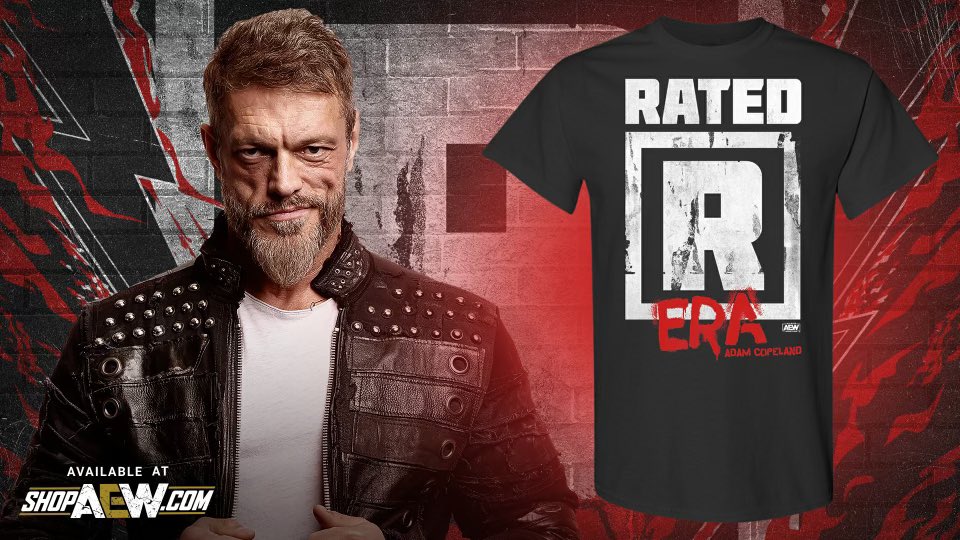 ShopAEW.com on X: Rated R Era! Check out this Adam Copeland shirt