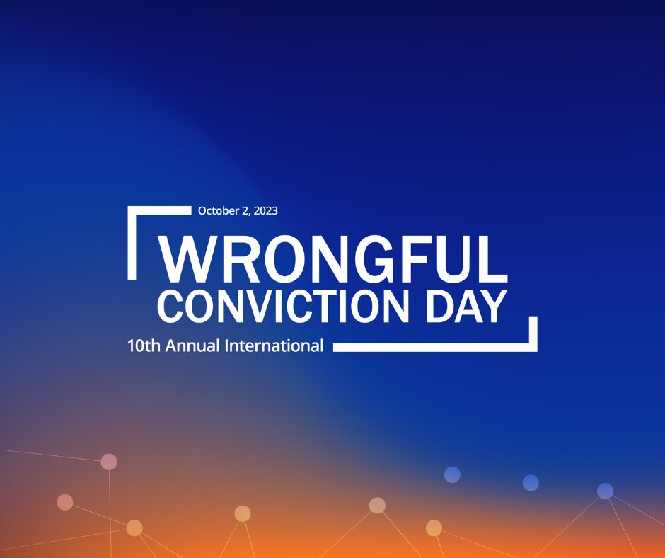 Today, Oct. 2, is the 10th anniversary of International #WrongfulConvictionDay. <a href="/exonerationlist/">Natl. Registry of Exonerations</a> is joining with #innocence organizations everywhere in observing this occasion. We hope you'll keep an eye out for our posts, including information on recent historic events, all day!
