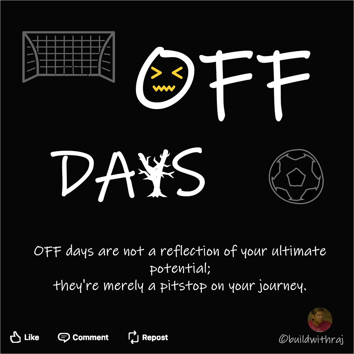 Off days don't define ur worth or capabilities. Some remarkable individuals have weathered their darkest days to achieve greatness. When ur next off day arrives (because it will) treat it as a page in ur life not the entire story
#UnriddleSuccess #Entrepreneurship  #Mindfulness