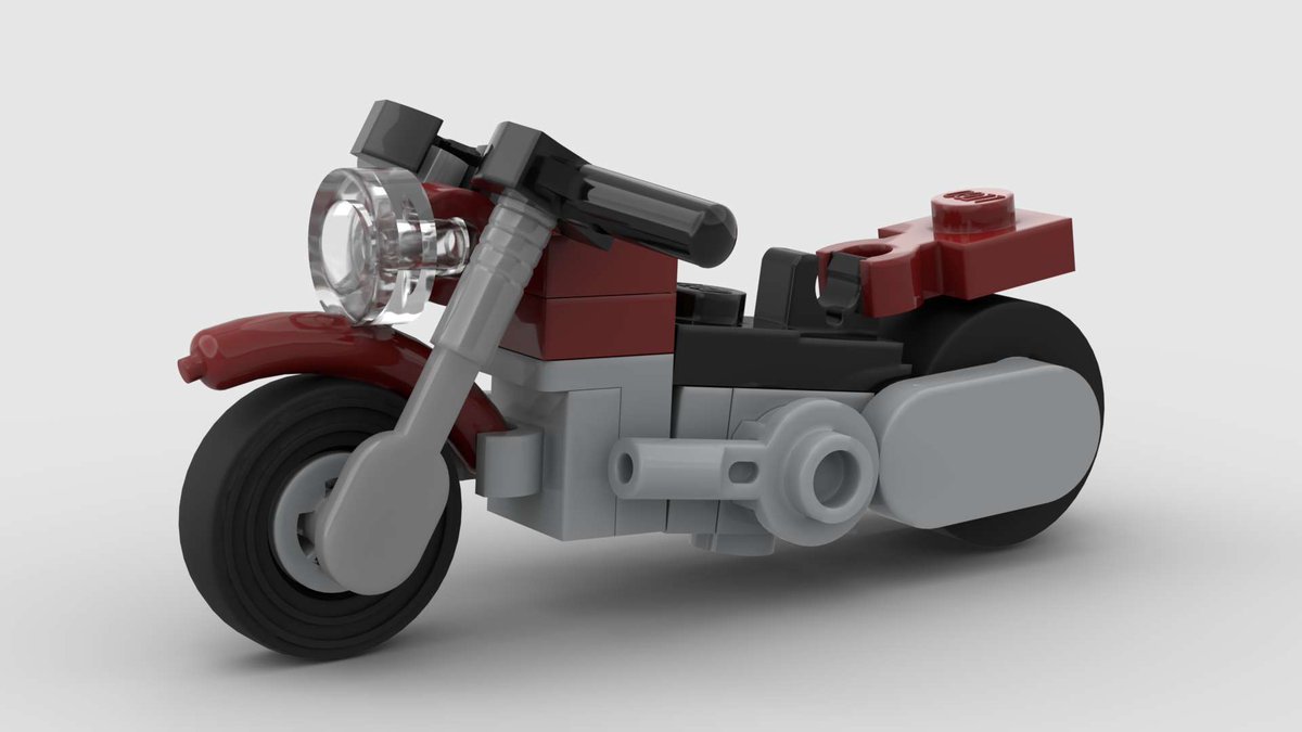 Criga_88's tweet photo. Another addition to my minifig scaled motorbikes inspired by the @LEGO_Group Creator Expert set 10269, the Harley-Davidson Fat Boy. 
#LEGO #City #HarleyDavidson #MOC https://t.co/Whn1NgFYNl