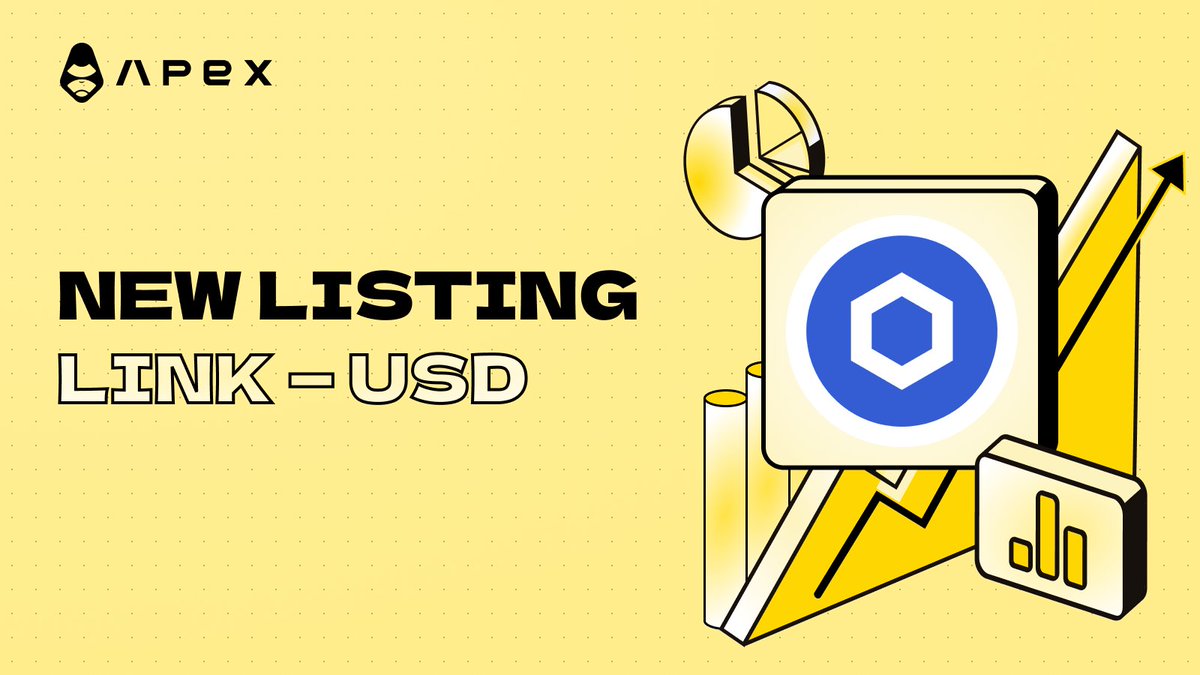 OfficialApeXdex's tweet photo. 🪖$LINK Marines, Ten-Hut!🎖@chainlink is now officially listed on ApeX Pro!

📈Trade $LINK-USD with up to 15x leverage to amplify your gains🚀

Forward, March! 🚶♂️🚶♀️🚶♂️🚶♀️

💰To celebrate this, simply QRT, like &amp; tag 3 friends to win from a $100 pool: https://t.co/K6VlDylcdD https://t.co/bFaG80LdSc