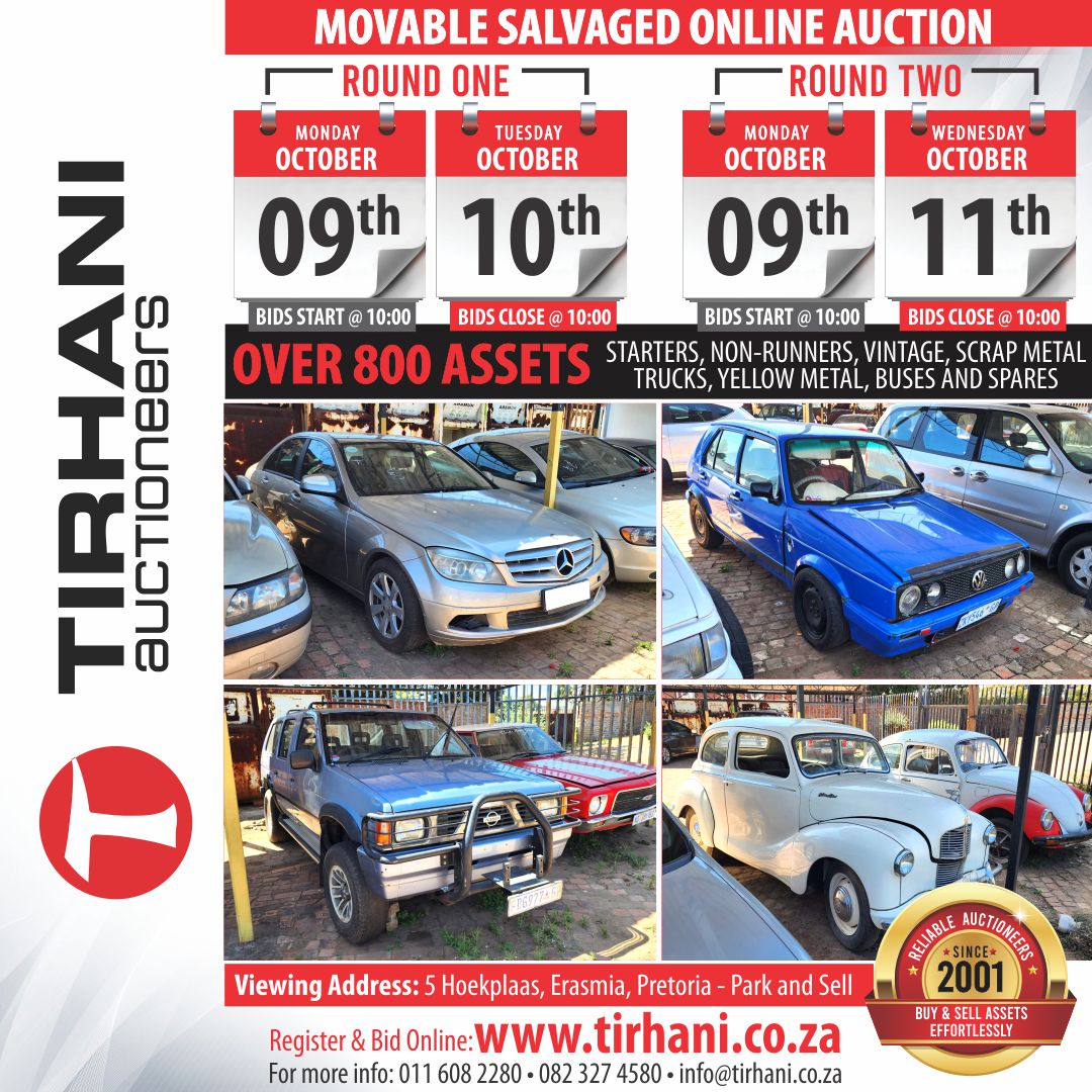TirhaniAuctions's tweet photo. Movable Salvaged "2 Rounds" Online Auction.
Register &amp; Bid Online! https://t.co/U6n4HnYha8