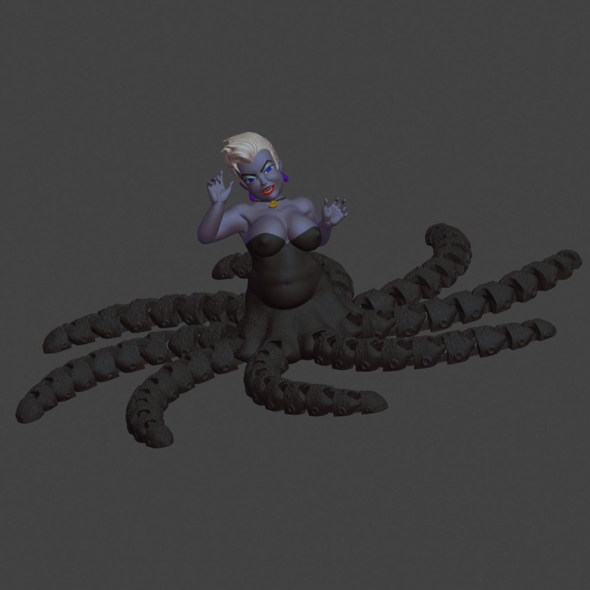 DeadSculpts's tweet photo. Sea Witch 3D model. Several variations both sfw and nsfw and a flexi. Available on Cults 3D. #3DModel #3dprint #nsfw #nude #thicc #chubby #flexiprint https://t.co/KqReRsTNs0