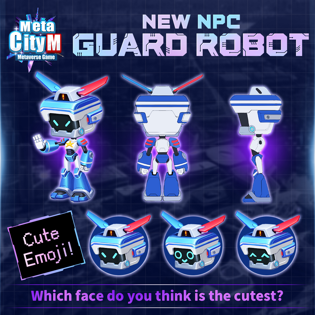 🚓 メタシティM 開発進捗 ➤ セキュリティーガードロボット 👮‍♂ 「ピーッ、ピーッ、ピーッ！ 車を道の脇に寄せて停止してください！」 サイレンが鳴り響き、ロボットがあなたの進路を遮ります。 よく見ると、その頭には赤と青のライトが... それはセキュリティーガードロボットです！ 🚓