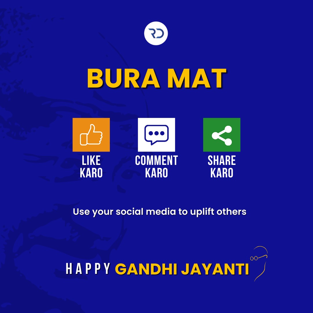 rein_digital's tweet photo. “Be the change you wish to see in the world”👓

This Gandhi Jayanti, follow Bapu's path of kindness.

Like, Comment, Share, and be the reason someone smiles today! ❤️
.
#gandhijayanti
#gandhijayantispecial #mahatmagandhi #happygandhijayanti   #gandhijayanti2023 #Reindigital https://t.co/BioYSjV7gf