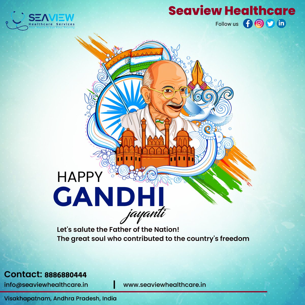 Seaview Healthcare (@seaviewhealth) on Twitter photo May Gandhi’s principles inspire peace in your life. Happy Gandhi Jayanti!
.
.
#gandhijayanti #mahatmagandhi #gandhi #india #gandhiji #gandhiquotes #october #happygandhijayanti #fatherofthenation #freedom #bapu #mahatma
.
Follow us <a href="/SeaviewHealth/">Seaview Healthcare</a> May Gandhi’s principles inspire peace in your life. Happy Gandhi Jayanti!
.
.
#gandhijayanti #mahatmagandhi #gandhi #india #gandhiji #gandhiquotes #october #happygandhijayanti #fatherofthenation #freedom #bapu #mahatma
.
Follow us <a href="/SeaviewHealth/">Seaview Healthcare</a>