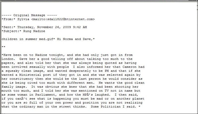 richard51185877's tweet photo. to @vanessafeltz from @richard51185877 #Dorries mum sent this concerned when #DCameron was PM If U have any doubt of authenticity note her mums address 2 family UNTRUE about Rev Jim Cameron plus what she did in 1st Marriage 2 Ray Hughes Rev Cameron made up https://t.co/arDCKNn5zw