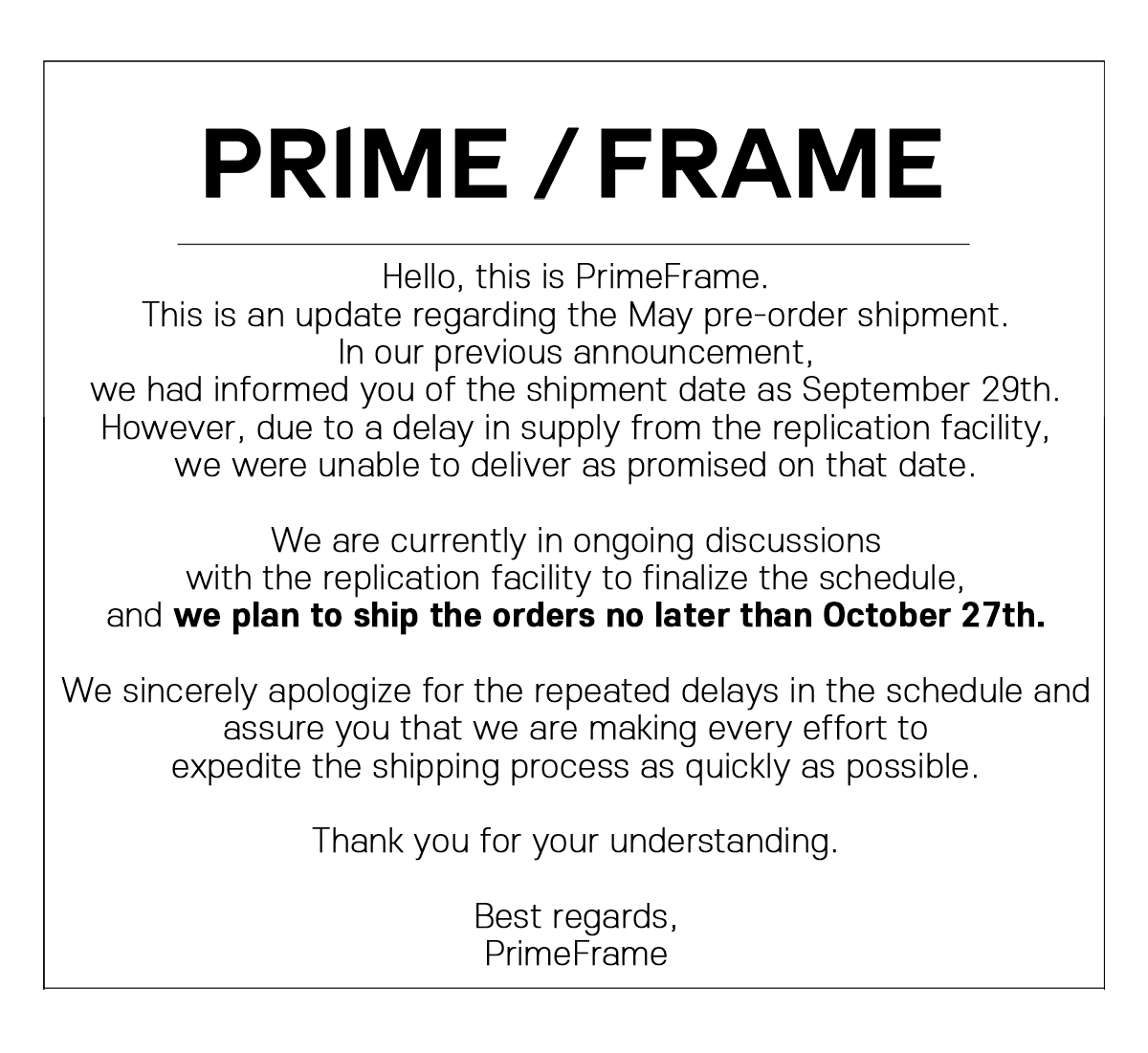 [NOTICE] 5월 선주문분 배송 지연 안내 
Shipping Delay Notice for May Pre-Orders