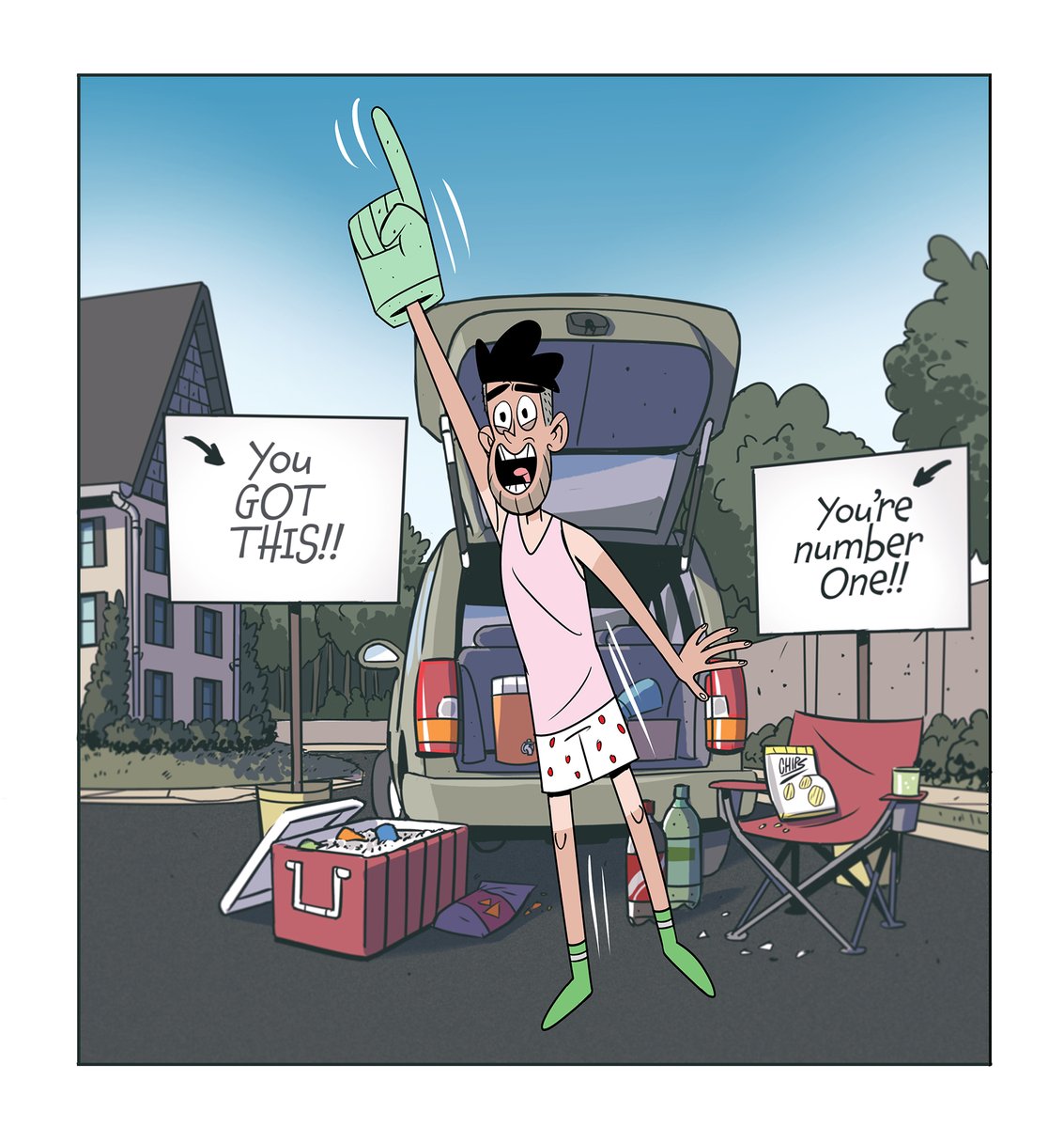 Third_n_Three's tweet photo. Best Tailgate ever!

#tailgate #footballseason🏈 #cartoons #comics #characters #kidstoschool #schoolbus https://t.co/zo7rXvx0jC