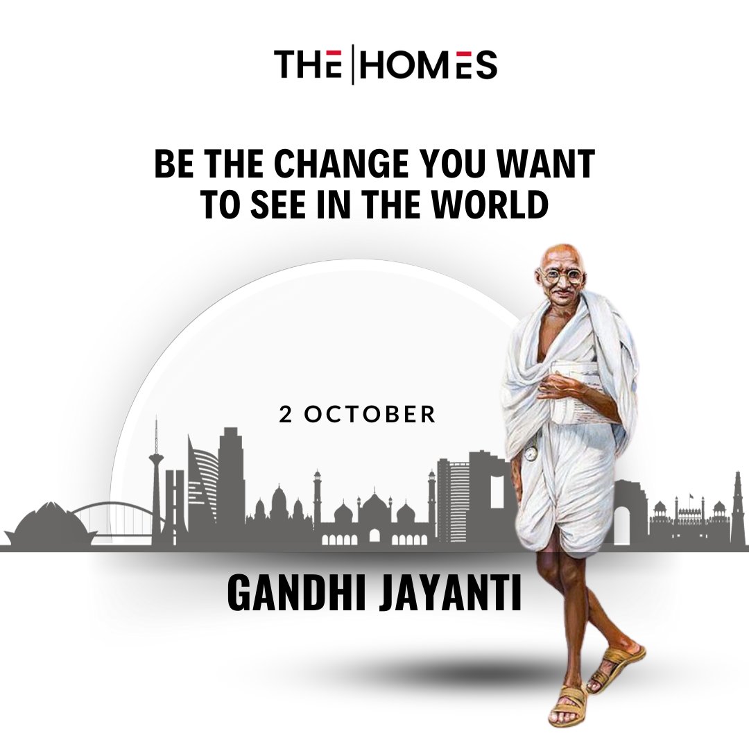 Let's   follow the path of truth and nonviolence, just as Mahatma Gandhi did. Happy   Gandhi Jayanti to all! 🕊️🙏 #theskylineinfrastructure   #GandhiJayanti #PeaceAndUnity