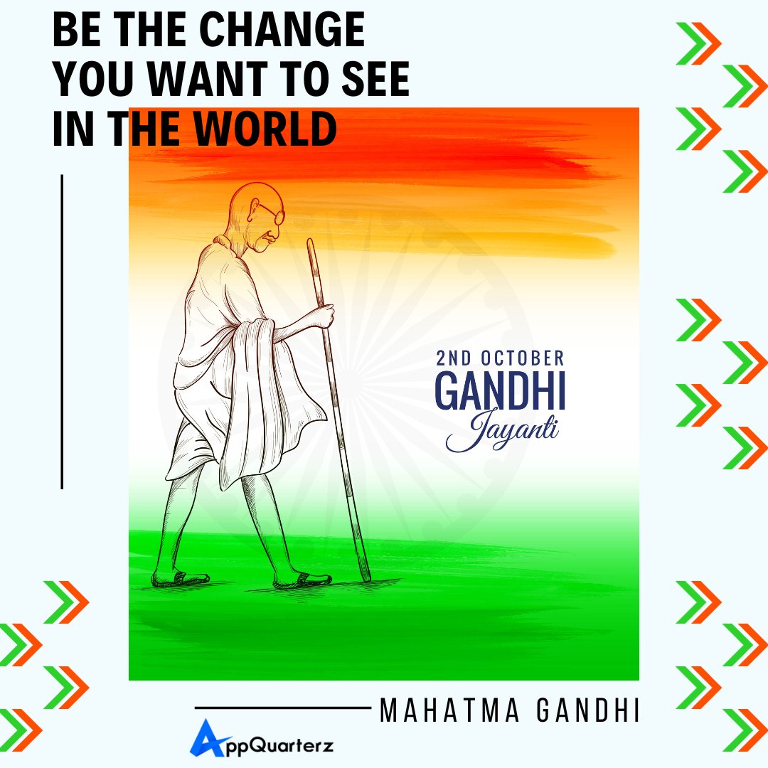 'Nearly everything you do is of no importance, but it is important that you do it.' - Mahatma Gandhi 'Happy Gandhi Jayanti' to all from Appquarterz Technologies Pvt. Ltd. #gandhijayanti #mahatmagandhi #india #gandhiji #happygandhijayanti #testingcompany #qa #qatester #bharat