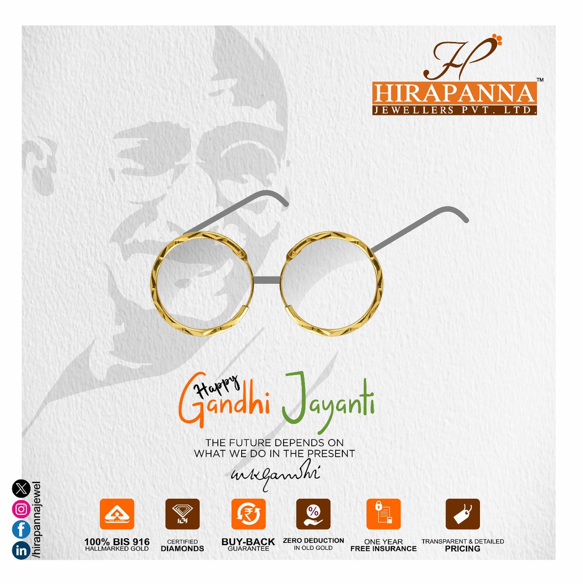 hirapannajewel's tweet photo. Happy GANDHI Jayanti
.
#GandhiJayanti
#GandhiJayanti2023 #Bapuji #hirapannajewels #hpj #goldchoker #chockers #hirapanna #hirapannajewellers #goldearings #goldjewel #goldforyou #designercollection #designerjewellery #bewowindia #weddingcollections #bewowcreatives #golddesign https://t.co/hXhF3CIekj