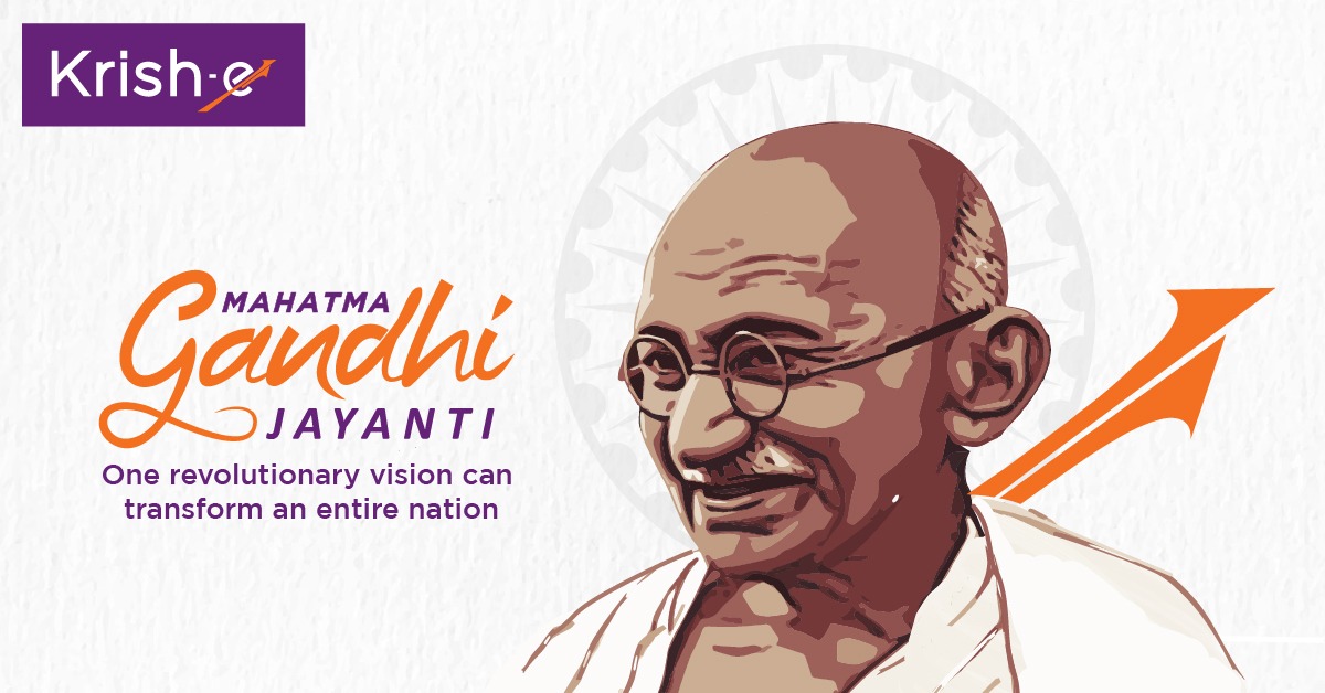 KrisheFarming's tweet photo. On Gandhi Jayanti, we honor the revolutionary spirit of Mahatma Gandhi, whose vision led India towards freedom and unity. His commitment to truth, non-violence, and justice resonates globally, inspiring positive change. #GandhiJayanti #2ndOctober #GandhiJayanti2023 #India https://t.co/YOhXRb4eMk