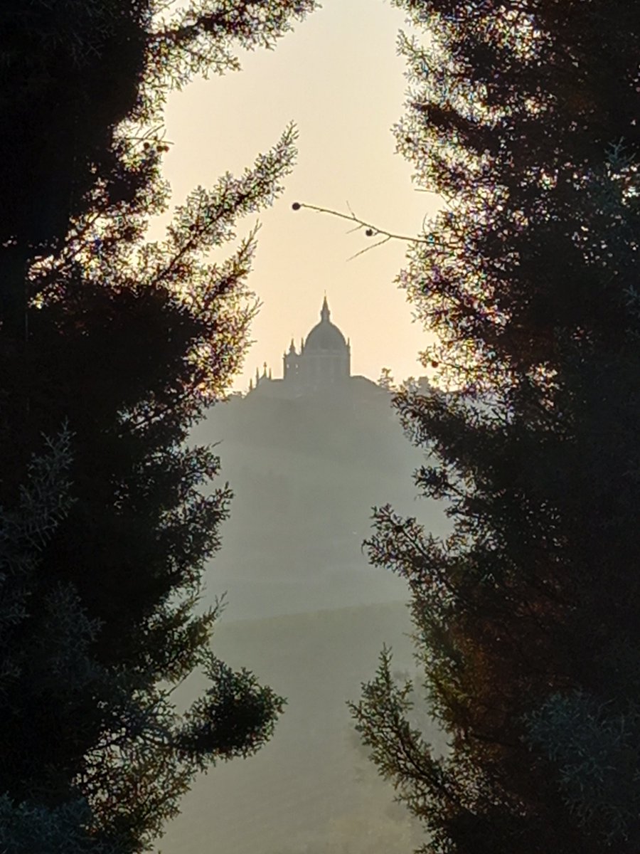 maurabalbo's tweet photo. Il profilo della Cupola di #Fontanile visto dal Santuario di Nostra Signora di #Neirano (AT) https://t.co/VMGlEPG41K