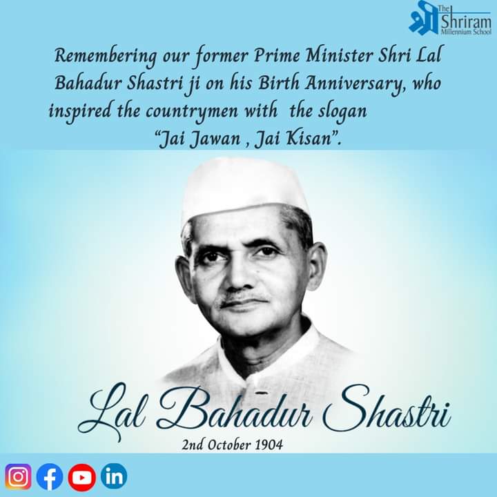 FaridabadTsms's tweet image. #TSMS #TSMSF #Faridabad #BirthAnniversary #2ndOctober #LalBahadurShastri #TheManofPeace #India
