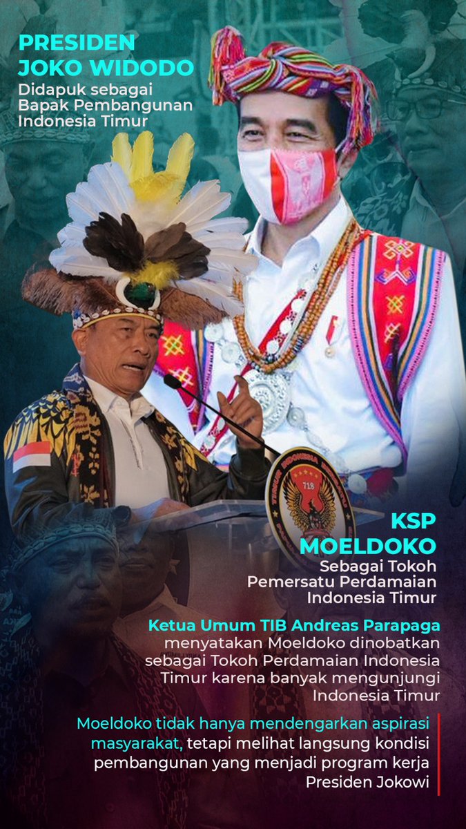 WhoossNews's tweet photo. Tokoh Pemersatu Perdamaian Indonesia Timur, Moeldoko: Garda Terdepan.

KSP Moeldoko didapuk sebagai Tokoh Pemersatu Perdamaian Indonesia Timur pada Silaturahmi Kebangsaan Timur Indonesia Bersatu di Jakarta, Sabtu (30/9/2023).

#MoeldokoPenjagaNKRI 
@Dr_Moeldoko https://t.co/syGSiAq784