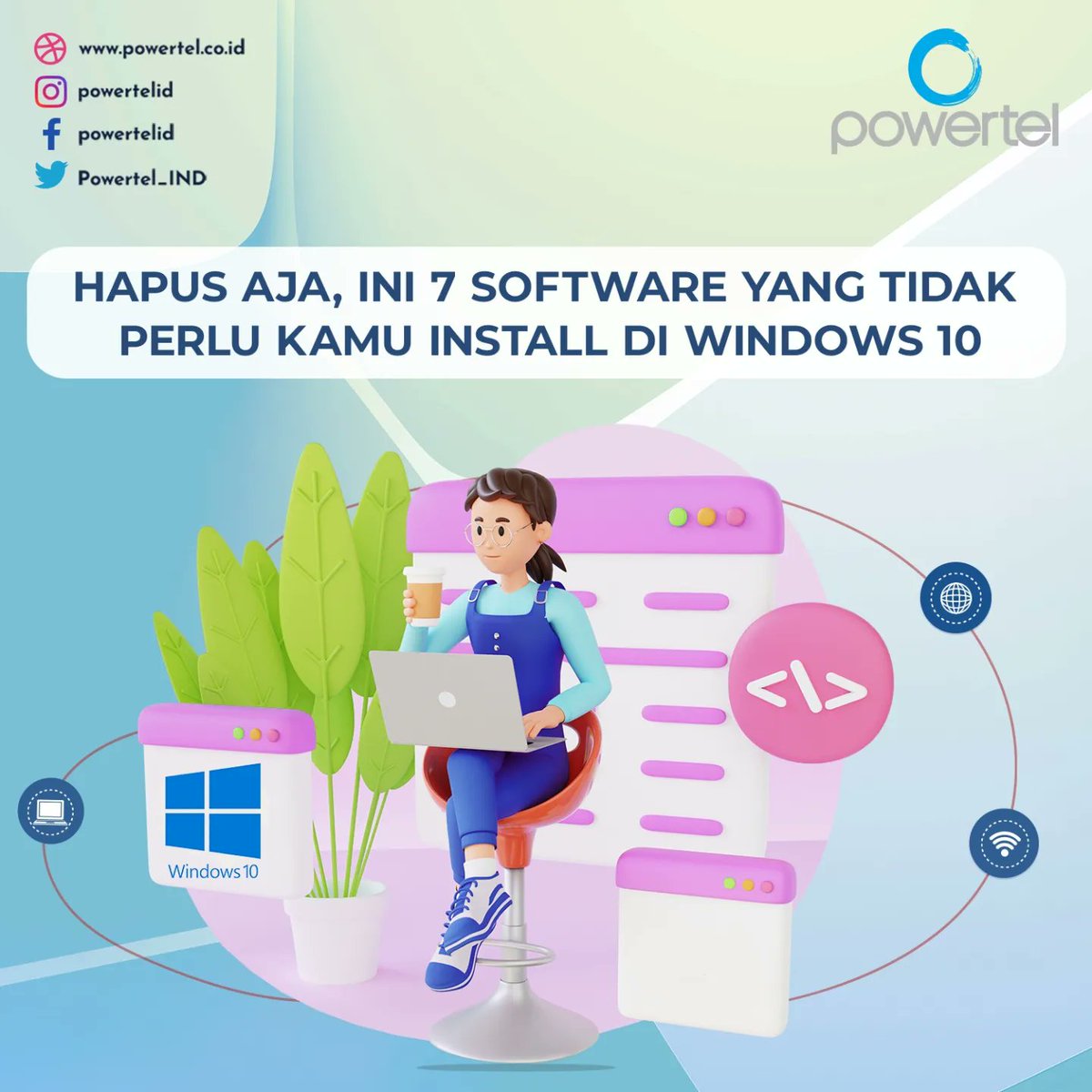 Powertel_IND's tweet photo. Hapus Aja, Ini 7 Software yang Tidak Perlu Kamu Install di Windows 10 

#teknologi #infoteknologi #aplikasi #infoaplikasi #aplikasikomputer #aplikasipc #aplikasilaptop #softwarekomputer #softwarepc #softwarelaptop #windows #windows10 #softwareyangtepat #powertelid https://t.co/Bz7reASdHJ