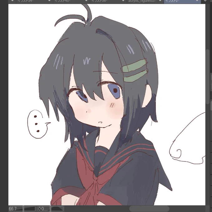 オリキャラ  表情差分作るのたのしい～