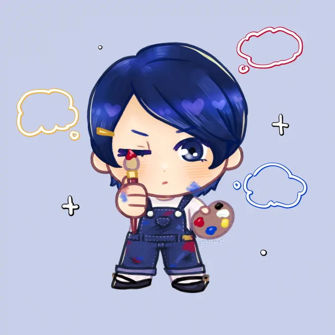 day 2 of my october art trades!! yusuke cheeb for  my go to art trade buddy #Persona5 #P5