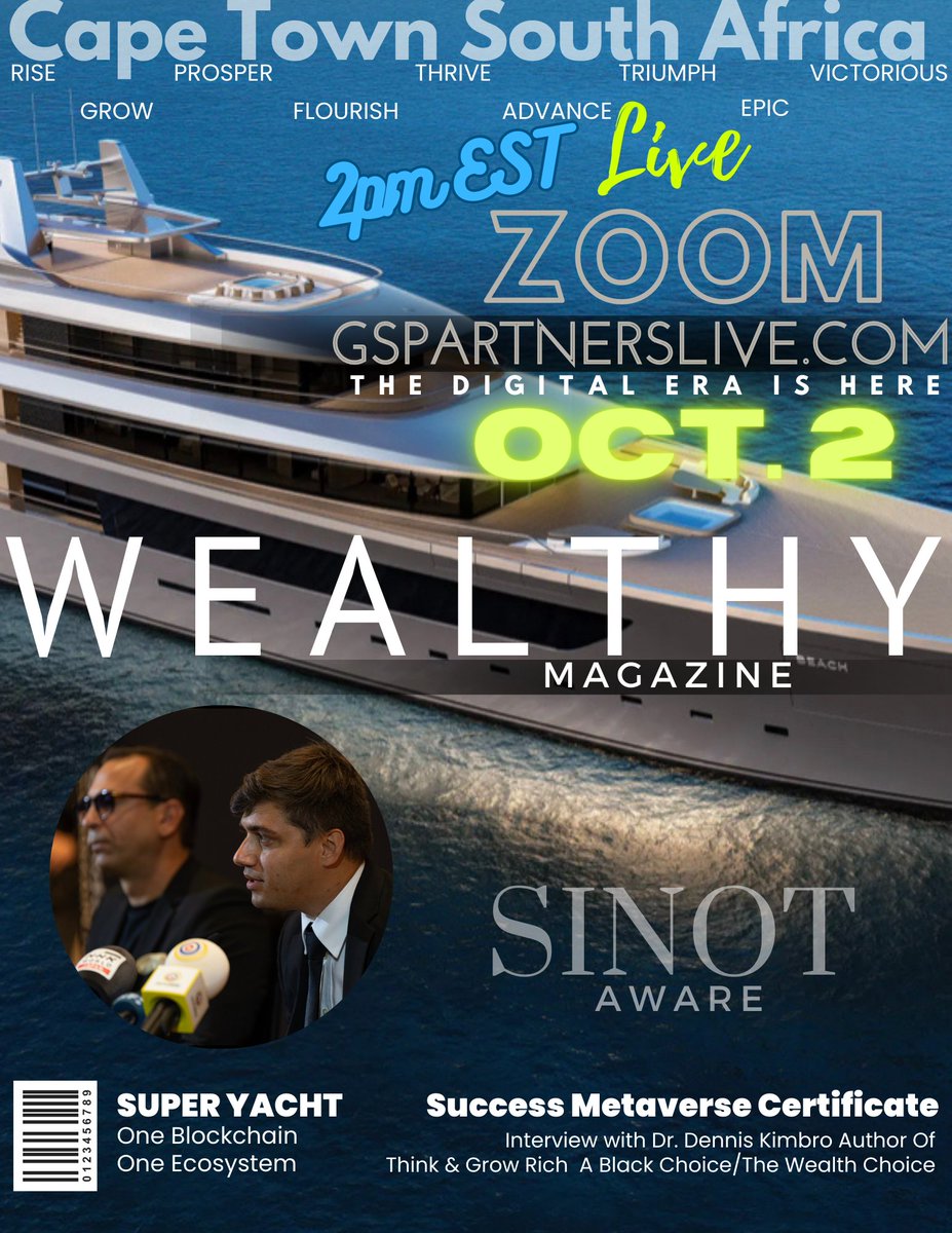 MrSleepmoney's tweet photo. Open invite to an Historic Global Meyaverse Event:
2PM EST Global Corporate Metaverse Event. #1 Fintech & Blockchain Technology Ecosystem & Supermall on earth.
Join Us at https://t.co/FFU5lTmhU7
#gspartners #scamkillers #metacertificate #blockchain #web3 #g999 https://t.co/PNJxa2e5sY
