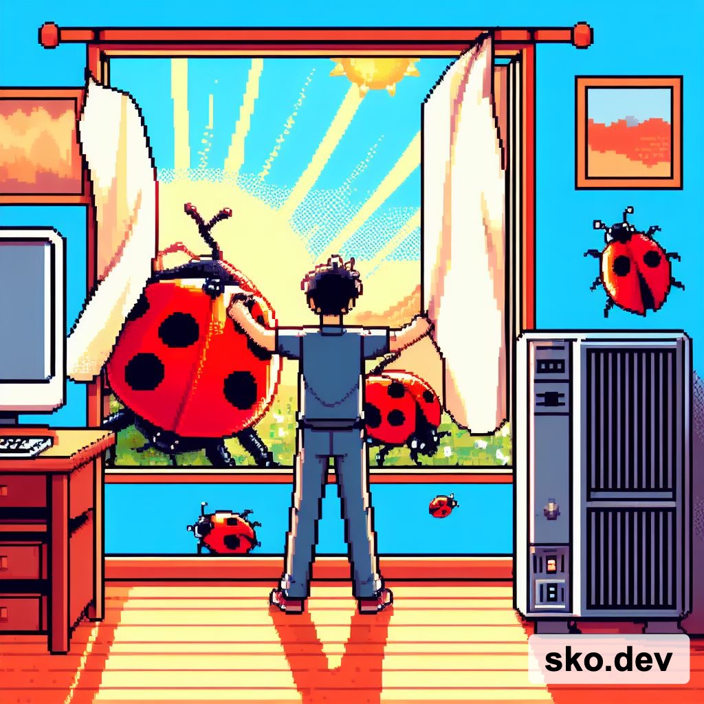 SekolahKoding's tweet image. .
Hari SENINNN
Buka jendelamu
Biarkan bugnya masuk
Selamat bertarung
.
 #coding #pemrograman #anakit #ngoding #informatika