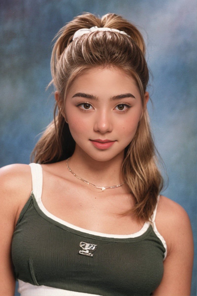 illbeyourQueen's tweet photo. 90’s AI yearbook trend! ☺️💖

#queenay #batangueña
#kainaman #Aiyearbook https://t.co/FjaKSS8b8H