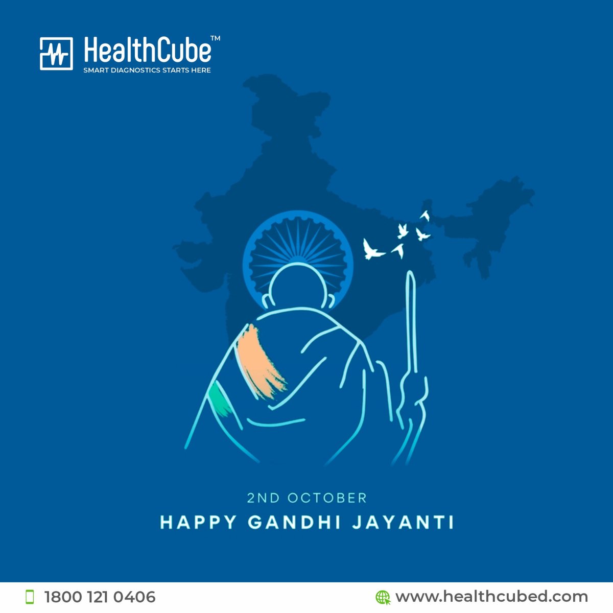 HealthCube360's tweet image. In a world full of noise, be the voice of change. Happy Gandhi Jayanti!

#HealthCube #POCD #Gandhijayanti #Health