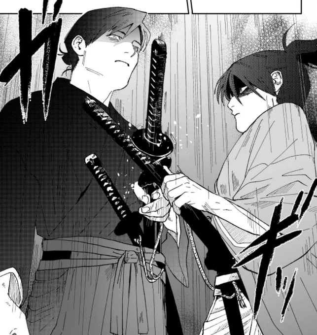 でもワイ、下緒がしっかり結んであるよりも垂れてるところに趣を感じてしまう。てか腰にさしてるときに下緒が垂れてたり、袴に引っかけてる(入れてる?)描写が好きでぇ…。 