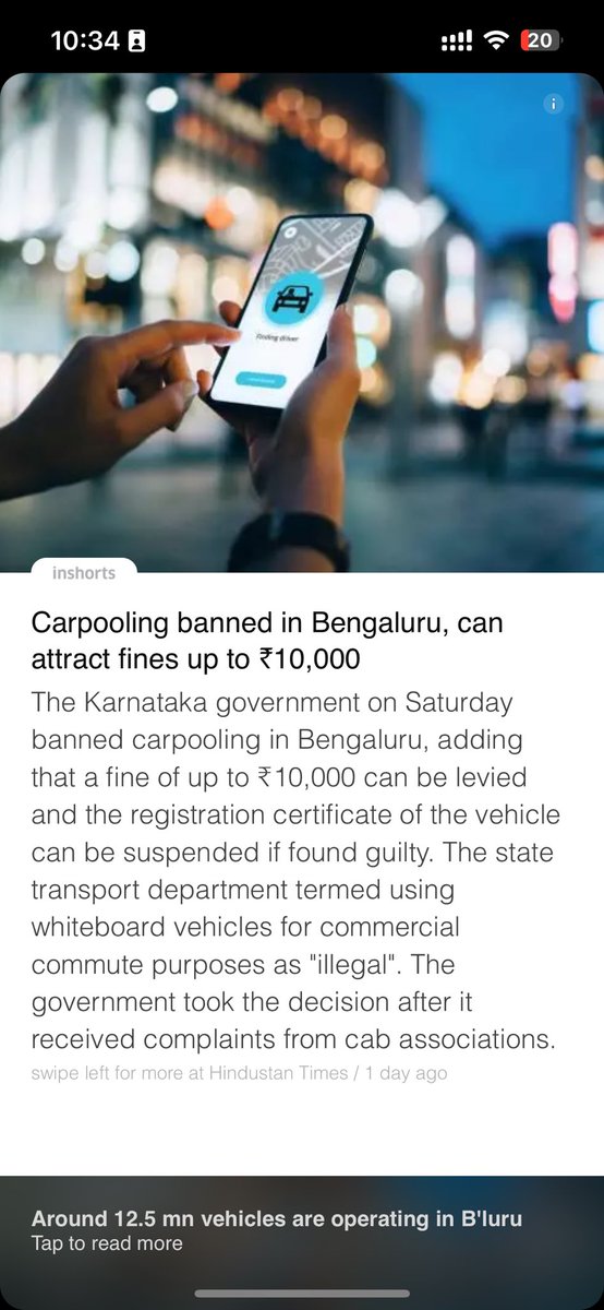 And then this happened, with this pace we will attain attain net zero just like that🥂

Thanks to govt. laser focus vision towards reducing traffic in Bangalore, this is one great step towards that😒

<a href="/DKShivakumar/">DK Shivakumar</a> <a href="/BlrCityPolice/">ಬೆಂಗಳೂರು ನಗರ ಪೊಲೀಸ್‌ BengaluruCityPolice</a> <a href="/nitin_gadkari/">Nitin Gadkari</a>