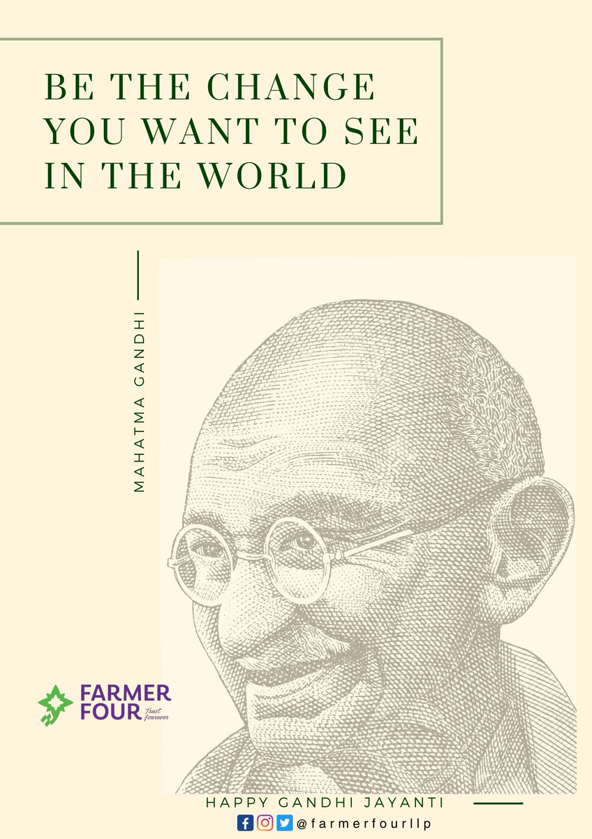 FarmerFourLLP's tweet photo. 🕊️🇮🇳 Remembering the Mahatma on Gandhi Jayanti 🇮🇳🕊️

Wishing you a #Gandhi Jayanti filled with introspection, unity, and a commitment to making the world a better place.

Happy Gandhi Jayanti! 🕊️🌿

#GandhiJayanti #MahatmaGandhi #SpiceOfLife #FestiveGreetings #WholeSpices https://t.co/jmTvYnTHNe