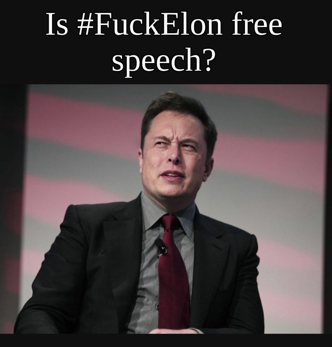 MaBueMa's tweet image. #FuckElon @elonmusk is 100% free speech on X, I’m 100% sure.