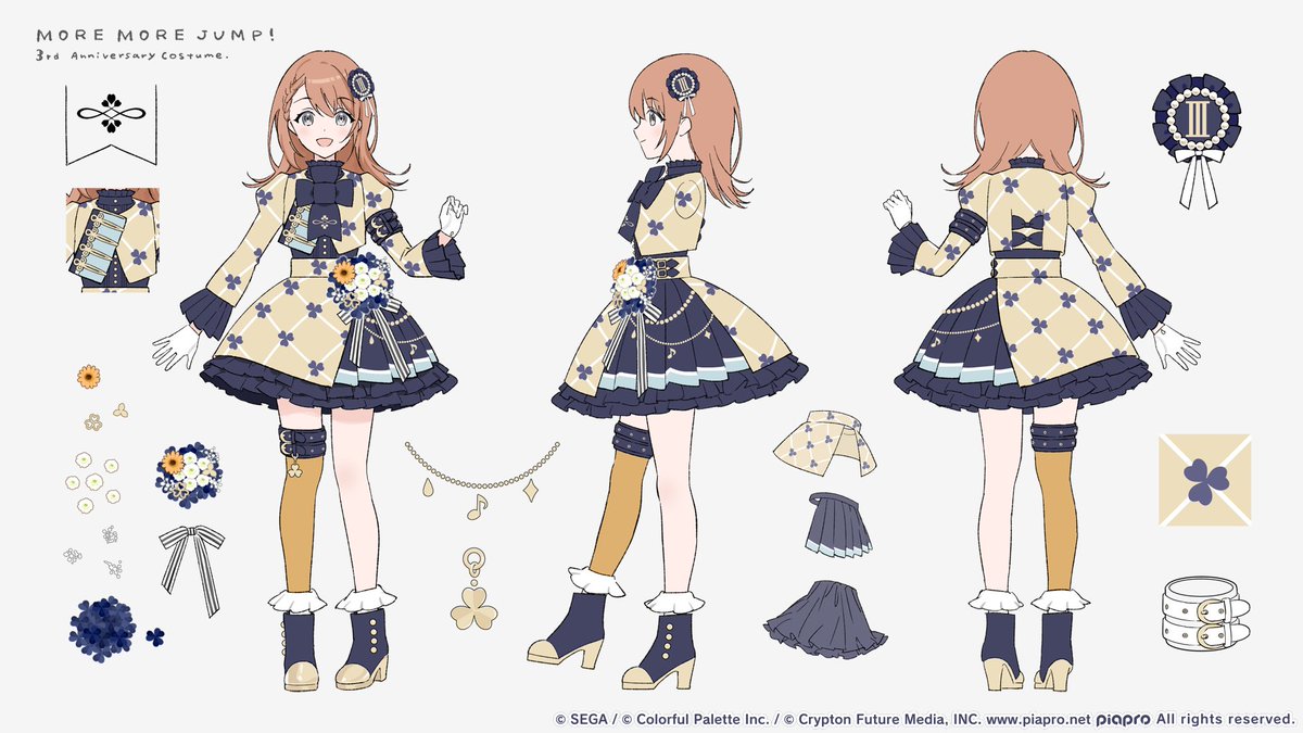 プロセカ3周年記念のモモジャン限定衣装をデザインさせていただきまし