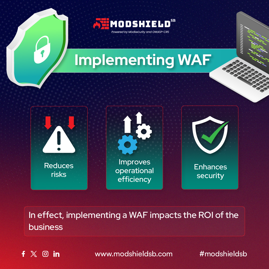 Check out the benefits of implementing WAF in this post.

modshieldsb.com

#WAF #WebSecurity #CyberProtection #ApplicationFirewall #WebsiteSecurity #WebAppProtection #SecurityMeasures #CyberDefense #OnlineSafety #WebAppFirewall #InfoSec #WebSecurityTips
