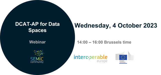 Joinup_eu's tweet image. Curious about #DCATAP&apos;s role in seamless 🔁 #DataExchange within #Dataspaces?
Don&apos;t miss our upcoming 💻 webinar on October 4th, 2023! 
Discover how DCAT-AP enhances #metadata quality and more.
Register now!  👉europa.eu/!cTVJFn
@AristiNat @INSPIRE_EU @EU_opendata