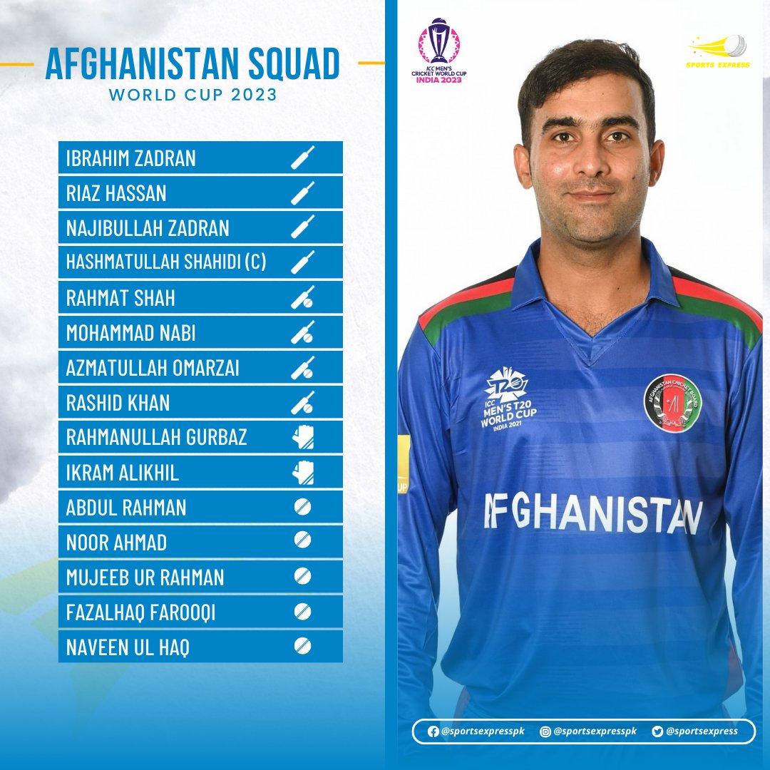 SportsExprress's tweet photo. Missed the 2023 World Cup squads? No worries! We've got you covered with all the scoop on every team's lineup.  

 Get ready for the ultimate cricket showdown! 🏏 

#CWC23 | #Cricket | #BackTheBoysinGreen | #squad https://t.co/ap8Sk48kyk