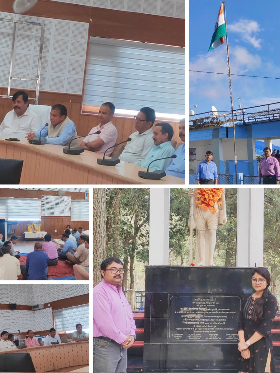 REAPPauri's tweet photo. Today, on #2nd_October 2023, #Gandhi_and_Lal_Bahadur_Shastri Jayanti were celebrated in the presence of #PD_DRDA at Vikas Bhawan, Pauri Garhwal. On this occasion, officials of various departments #participated in the program.
@REAPUttarakhand
@nitikakh22
@cdo_pauri
@dd_msydav https://t.co/eIVGJPAsgb