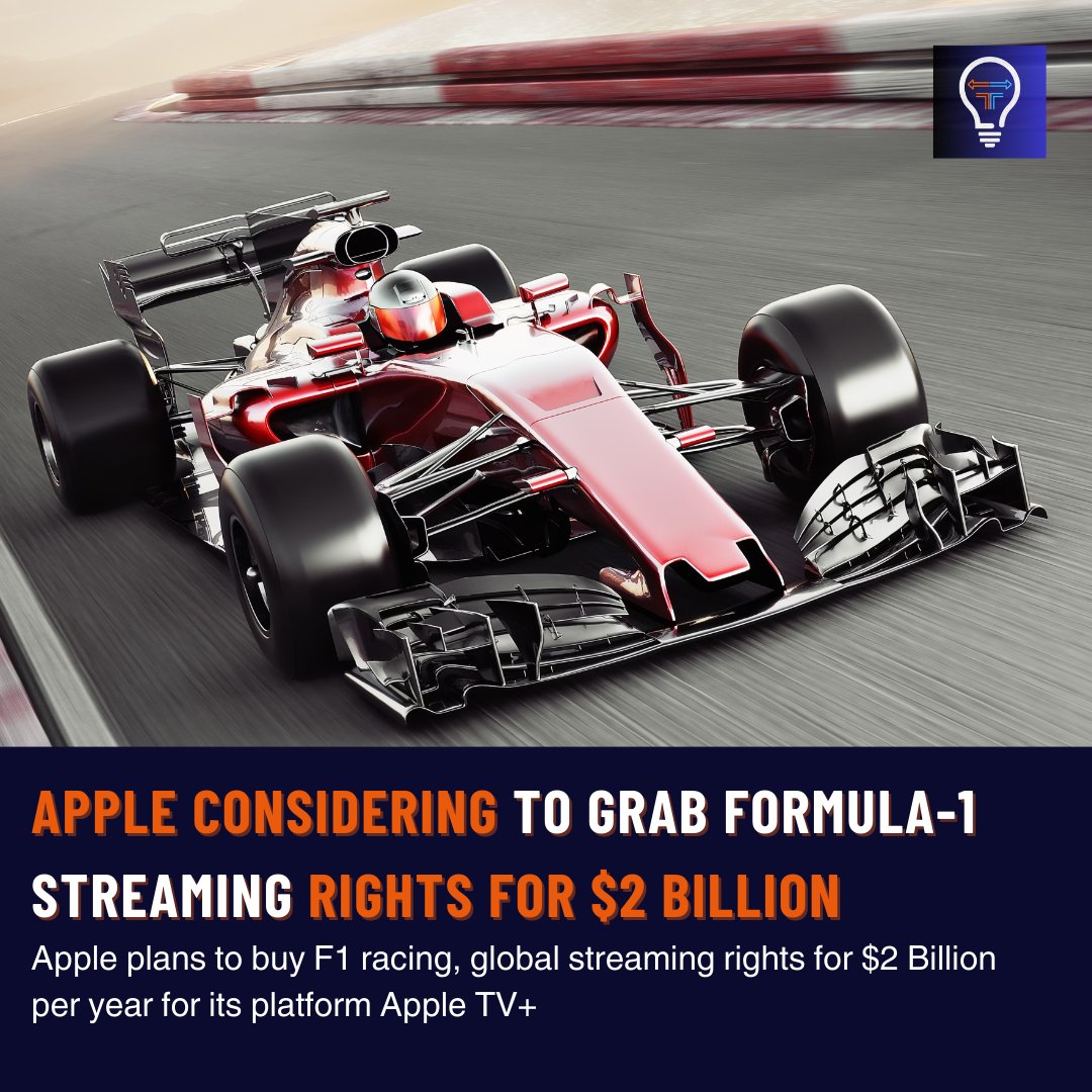 fiscalfuel's tweet photo. Reportedly, #Apple is exploring a $2 #Billions per year deal to acquire #Global #streaming #Rights for #Formula1 #Racing. This potential seven-year #agreement could double Formula 1 Group's current #TV rights #revenue.
#fiscalfuel #AppleTV #glabal #worldwide #Television #updates https://t.co/jJbWHzwM0S