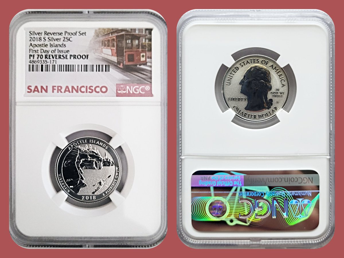 Apex_Collecting's tweet image. Reverse proofs in high grade such as this PF 70 🔥 🔥 🔥 #silver #reverseproof