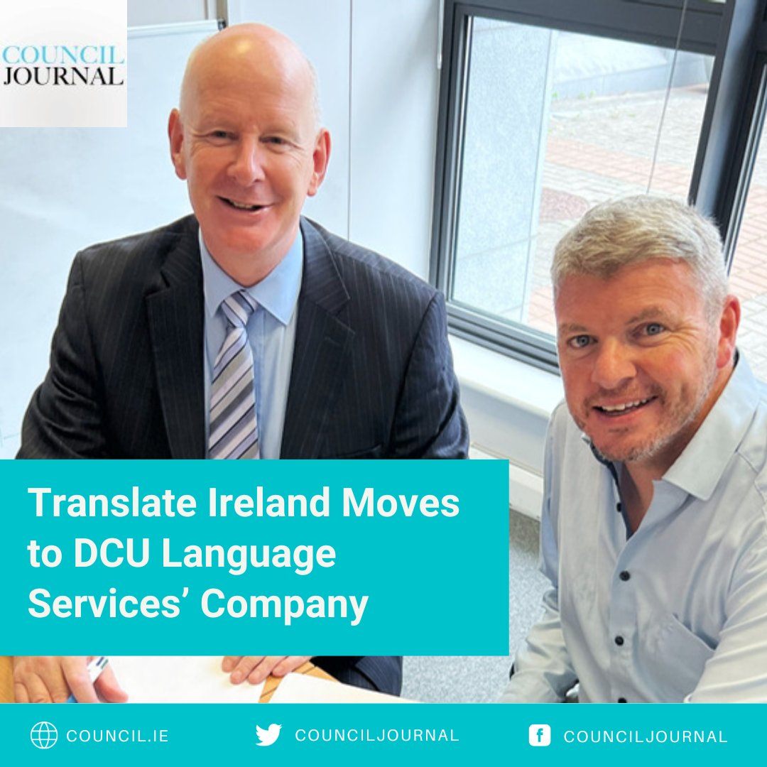Council Journal (@counciljournal) on Twitter photo Translate Ireland Moves to DCU Language Services’ Company
Read more here: council.ie/translate-irel…
#Language #Innovation #Communication #IrishBusiness <a href="/TranslateIrl/">Translate Ireland</a> <a href="/DCULangServices/">DCULanguage Services</a> <a href="/DCU/">Dublin City University</a> <a href="/HSELive/">HSE Ireland</a> <a href="/DrMikeRyan/">Mike Ryan</a> Translate Ireland Moves to DCU Language Services’ Company
Read more here: council.ie/translate-irel…
#Language #Innovation #Communication #IrishBusiness <a href="/TranslateIrl/">Translate Ireland</a> <a href="/DCULangServices/">DCULanguage Services</a> <a href="/DCU/">Dublin City University</a> <a href="/HSELive/">HSE Ireland</a> <a href="/DrMikeRyan/">Mike Ryan</a>