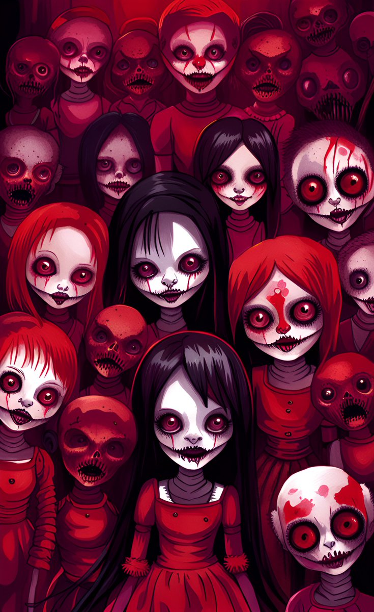 finalgamer89's tweet photo. OCTOBER HALLOWEEN CHALLENGE
Day #2 - Creepy Dolls
Art prompts from @Elle_Artist__
#creepydolls #artprompts #artprompt #art #aiart #halloween #horror #demonictoys #killerdolls #evildolls #HorrorArt #AIArtCommuity #AIArtwork #AIArtGallery #AIArtistCommunity #dolls https://t.co/MnbZPiQiWU