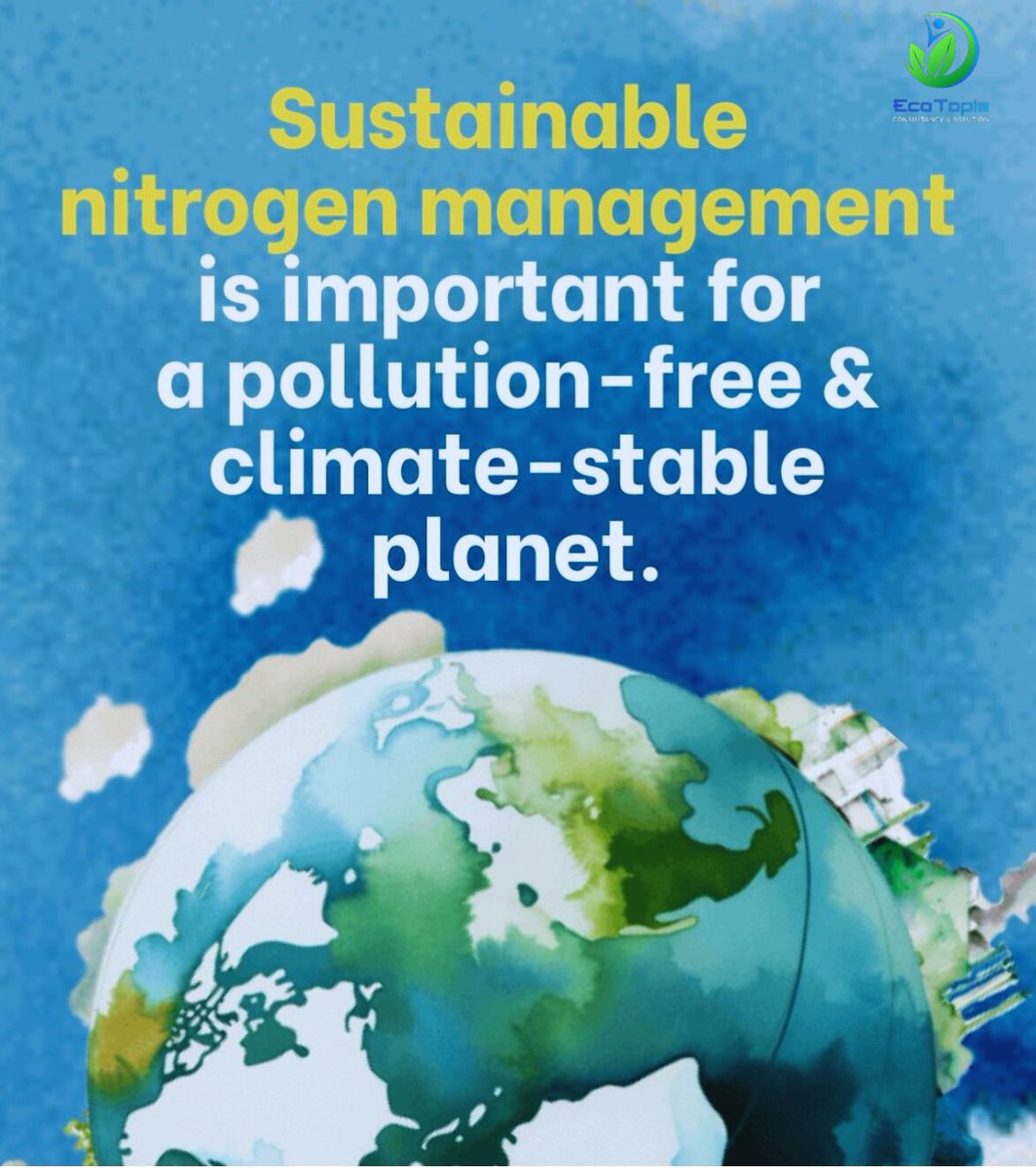 ecotopiabd's tweet photo. 🌍 Nitrogen: Vital for life, but excess production harms our planet. 200M tonnes lost yearly. Let's invest in sustainable nitrogen management. 🌾💧 #BeatNitrogenPollution #GlobalGoals 🌎✨ https://t.co/lu1RnKaHLg
