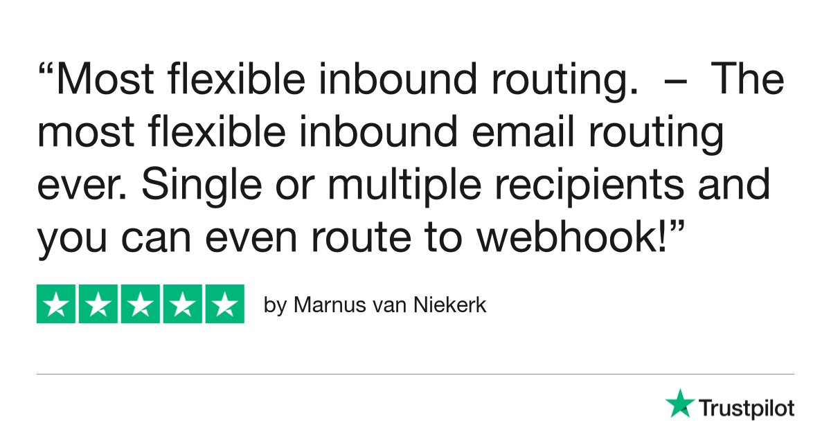Marnus van Niekerk gave ImprovMX 5 stars via <a href="/Trustpilot/">Trustpilot</a> trstp.lt/2xl2p2qZZ