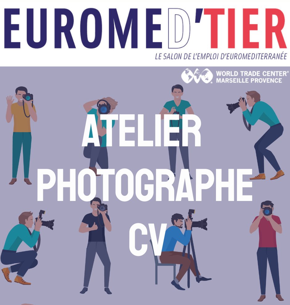 [J-1] Nouvelle édition, nouvelle animation ! Demain, un photographe professionnel sera présent sur le salon pour vous aider à obtenir la photo idéale pour votre CV.
#salon#marseille#metier#emploi#cv#photographe
