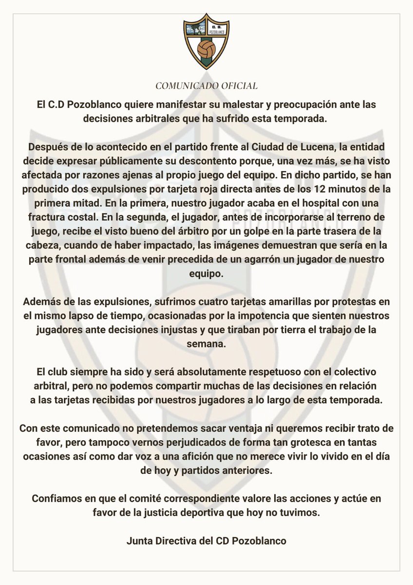 𝐂𝐎𝐌𝐔𝐍𝐈𝐂𝐀𝐃𝐎 𝐎𝐅𝐈𝐂𝐈𝐀𝐋.