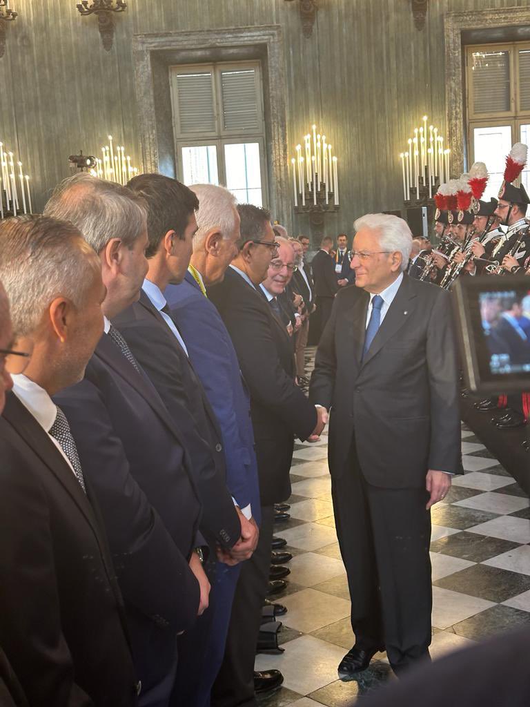 L’arrivo del Presidente della Repubblica Sergio Mattarella a Palazzo Reale a Torino per il Festival delle Regioni e delle Province autonome 🇮🇹 #ItaliadelleRegioni