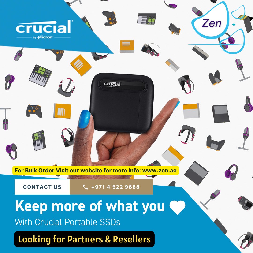 pranavaj's tweet image. Crucial SSD, Looking for partners and resellers

smpl.is/7f907

#ZenIT #Dubai #computerssd #zenit #zenitdxb #zeninteractivetechnologies #zenitdubai #crucialssd #dubaibusinessman #businessindubai #crucialssd #portablessd #onlyzenit #ThinkPad #lenovo  #mydubai #macbookpro